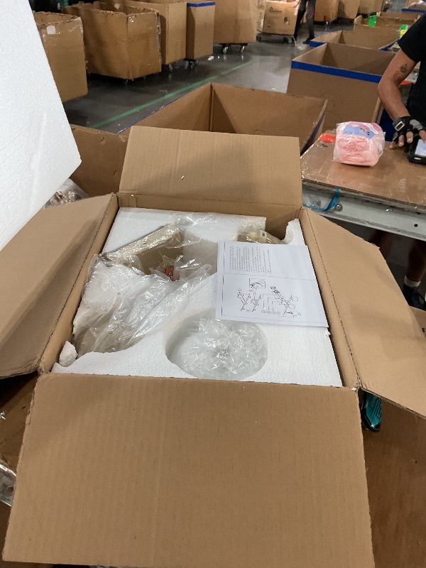 Photo 1 of ***MISSING PARTS***
Gold Vanity Lights for Bathroom, 2-Light 20 Inch Bathroom Lighting Fixtures over Mirror with Milky White Frosted Glass Shades, Wall Sconces for Bathroom, Bedroom, Living Room(G9 Bulb not Included)