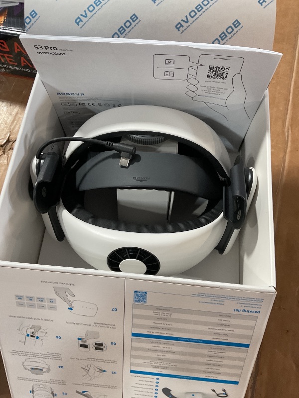 Photo 1 of ***LIKE NEW/OPEN BOX***
BOBOVR S3 Pro Battery Strap Accessories,Head Air Cooling System and 10000mah Hot-swappable Battery Pack,Compatible with Meta Quest 3/Quest 3S