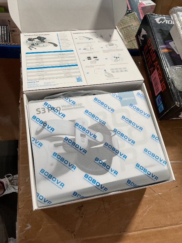 Photo 1 of ***LIKE NEW/OPEN BOX***
BOBOVR S3 Pro Battery Strap Accessories,Head Air Cooling System and 10000mah Hot-swappable Battery Pack,Compatible with Meta Quest 3/Quest 3S