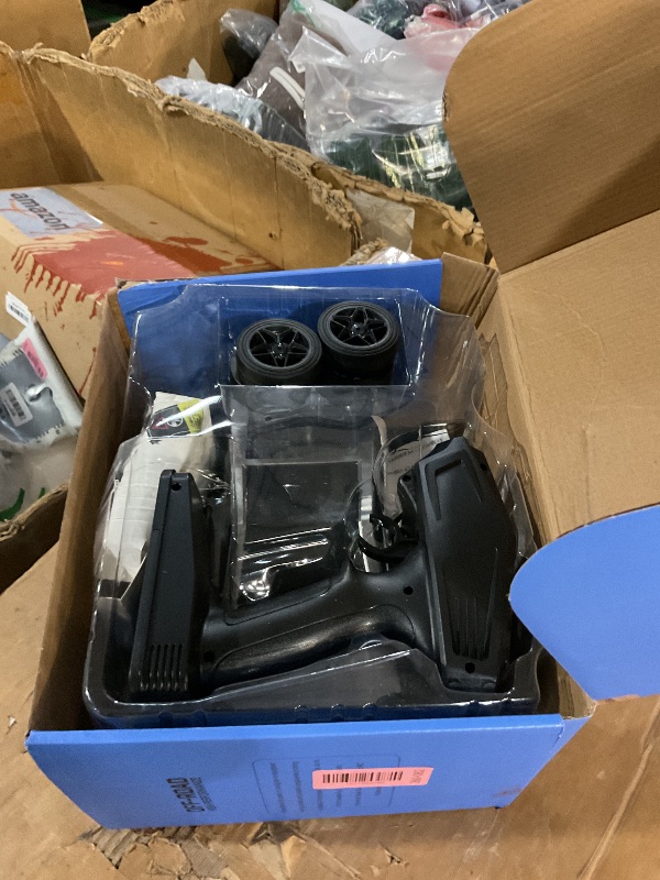 View 2 of ** package is damaged, but product is fine **
1:18 Fast RC Car 40 KM/H High Speed 4WD Remote Control Monster Truck 4X4 Off Road All Terrain with 2 Batteries/2 PVC Shell Pickup, 2.4GHz Remote Control, Ideal Gifts for Christmas/Happy New Year
