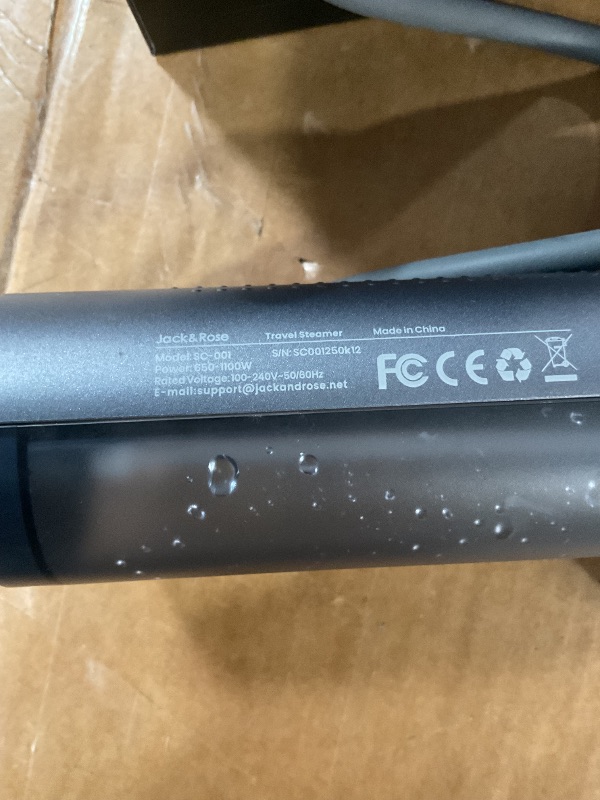 View 2 of * has water spots inside *
Jack ? Rose Travel Steamer for Clothes,100-220V Portable Iron,15s Heat Up,Steamer ? Iron 2 In 1, Travel Size,Large Ceramic Heat Panel,for Global and Europe
