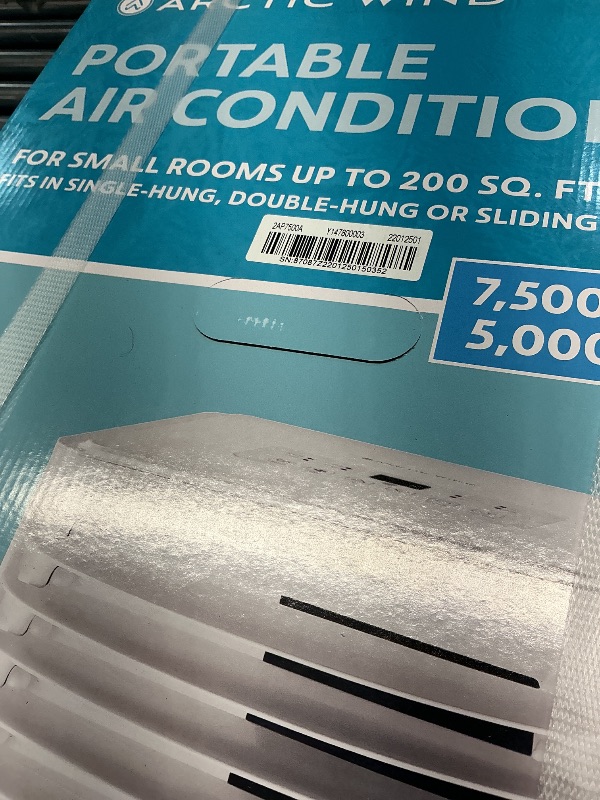 Photo 1 of ***FACTORY SEALED***Arctic Wind 7,500 BTU Portable Air Conditioner for Home with Dehumidifier, A/C Portable Air Conditioner for Room, Apartment, and Bedroom, 115V, AC for Small Rooms up to 200 Sq. Ft. with Remote, White