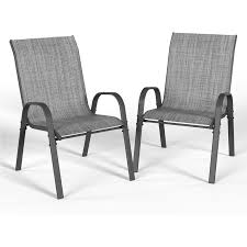 Photo 1 of 	EROMMY Outdoor Dining Chair Set Of 2, Stackable Dining Chairs For Outside