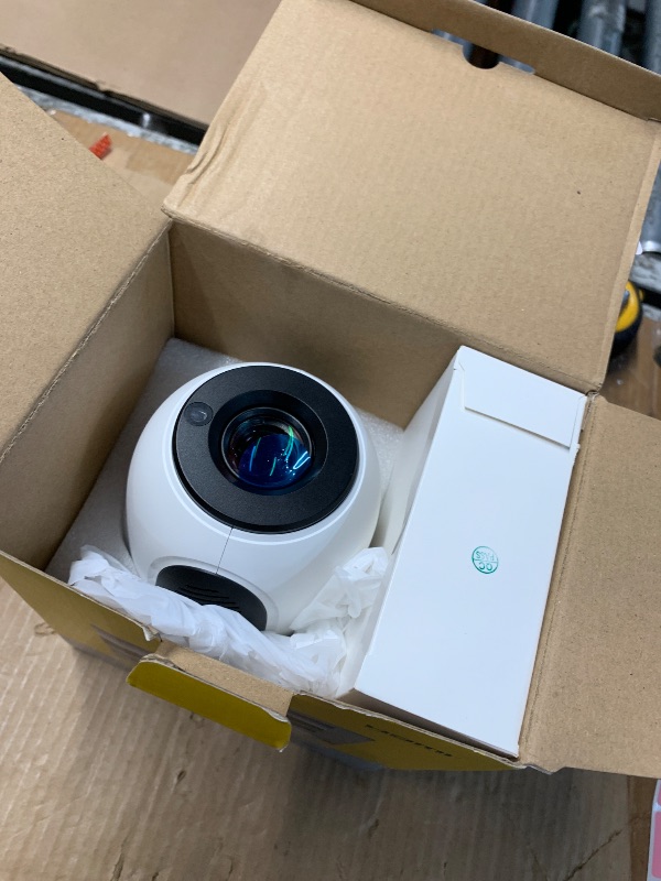 Photo 1 of ?Electric Focus?Projector with WiFi 6 and Bluetooth 5.0, Mini Portable Native 720P with 4K Support, Smart Proyector Built in Apps, Auto Vertical Keystone, Home Movie Projectors for Outdoor