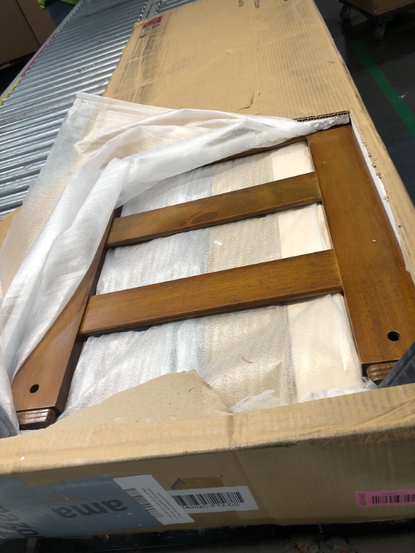 Photo 1 of ****parts only **** Novilla 12 Inch Full Size Bed Frame Solid Wooden Full Bed Frames with Headboard Wooden Classic Bed Frame Foundation, No Box Spring Needed, Easy Assembly, Walnut