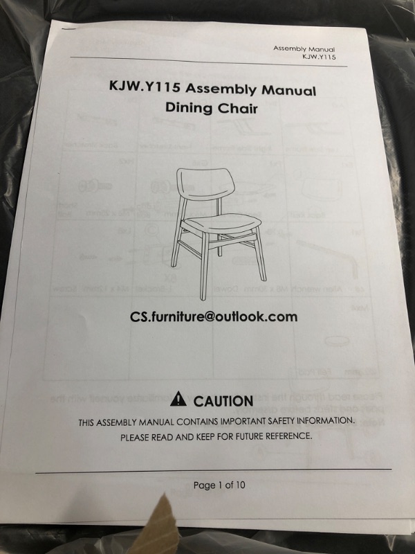 Photo 1 of ***PARTIAL SET - PRICE ADJUSTED*** ***STOCK PHOTO FOR REFERENCE ONLY*** KISLOT Wooden Dining Chairs Set of 4, Upholstered Modern Dining Room Chairs, Solid Oak Wood Kitchen Chairs with Soft Cushion Backrest for Farmhouse, Restaurant, Café (Cream Fabric & O
