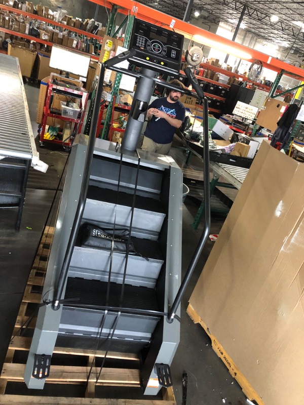 Photo 1 of ***MISSING POWER CABLE*** Fitvids Stair Stepper Machine, Commercial Grade Stair Climber with 15 Resistance Levels, Continuous Stair Stepping Machine for Cardio and Lower Body Workouts, LED Screen, Exercise Machine for Home Gym