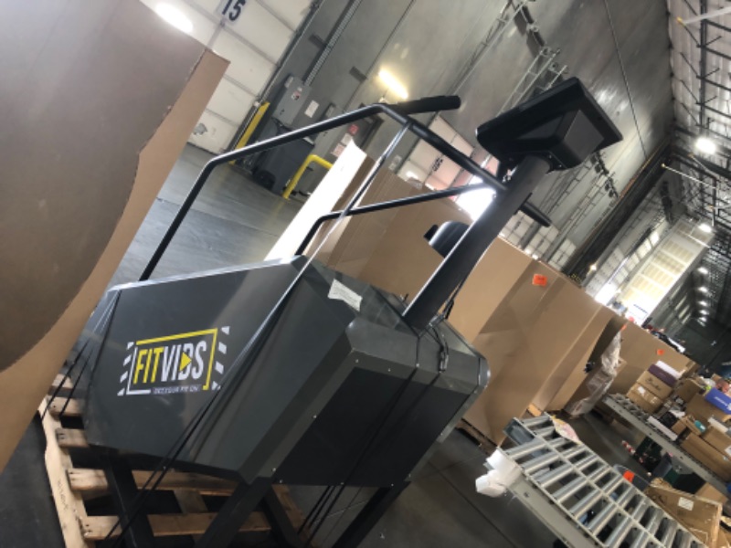 Photo 1 of ***MISSING POWER CABLE*** Fitvids Stair Stepper Machine, Commercial Grade Stair Climber with 15 Resistance Levels, Continuous Stair Stepping Machine for Cardio and Lower Body Workouts, LED Screen, Exercise Machine for Home Gym