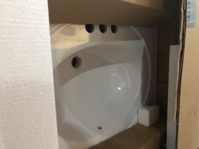 Photo 1 of ***PARTIAL SET - PRICE ADJUSTED***  Design House Wyndham 25 Inch Bathroom Vanity with Cultured Marble Vanity Top - Unassembled Bathroom Vanity with Sink, White