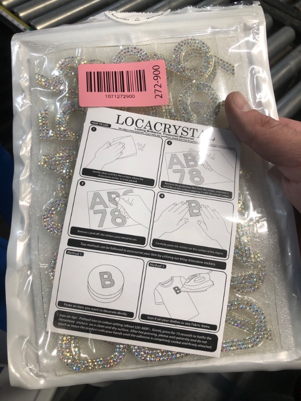 Photo 1 of **MISSING SOME**Locacrystal 40Pcs Bling Rhinestone Numbers Self-Adhesive Glitter Number Stickers for Mailbox Cars Doors Crafts 0-9 DIY Crystal Iron-on Numbers Patches for Clothing(Crystal AB,1.57")