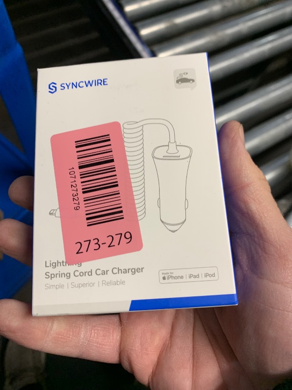 Photo 1 of [Apple MFi Certified] Syncwire iPhone Car Charger 32W Super Fast Car Phone Charger Cigarette Lighter USB Car Adapter with Build-in 5FT Coiled Lightning Cable for Apple iPhone 14/13/12/11/XR/Max, iPad