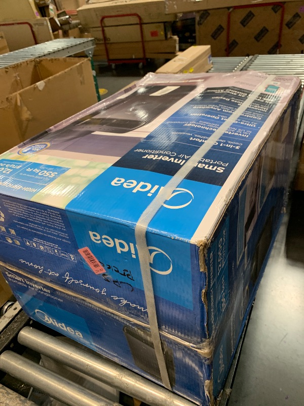 View 2 of ***FACTORY SEALED***Midea Duo 14,000 BTU (12,000 BTU SACC) High Efficiency Inverter, Ultra Quiet Portable Air Conditioner, Cools up to 550 Sq. Ft., Works with Alexa/Google Assistant, Includes Remote Control & Window Kit