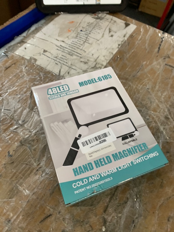 Photo 1 of [Upgraded] 5X Magnifying Glass with Light, 48 LED Handheld Full Page Magnifier for Reading, Seniors, Low Vision, Foldable, Battery Powered, Great Gift for Parents & Elderly