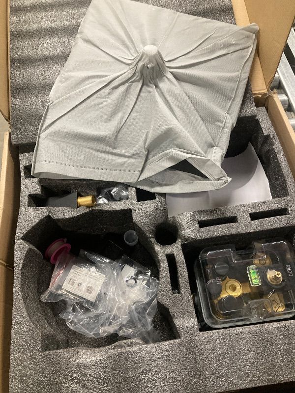 Photo 1 of ***MISSING PARTS -SELLING AS IS *** RUMOSE Matte Black Rainfall Shower System Fixture 12 Inch High Pressure Square Shower Head with 2 in 1 Handheld Spray Wall Mount Brass Bathroom Shower Faucet Set with cUPC Certified Rough-in Valve