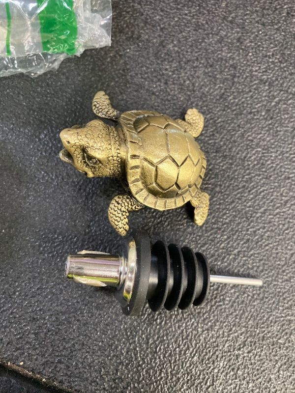 Photo 1 of ***NEEDS SOME STRONG GLUE***IMIKEYA Sea Turtle Wine Aerator Pourer Spout - Antique Animal Bar Liquors Bottle Pourer Wine Bottle Topper Wine Decanter Creative Wine for Whiskey***NEEDS SOME STRONG GLUE***