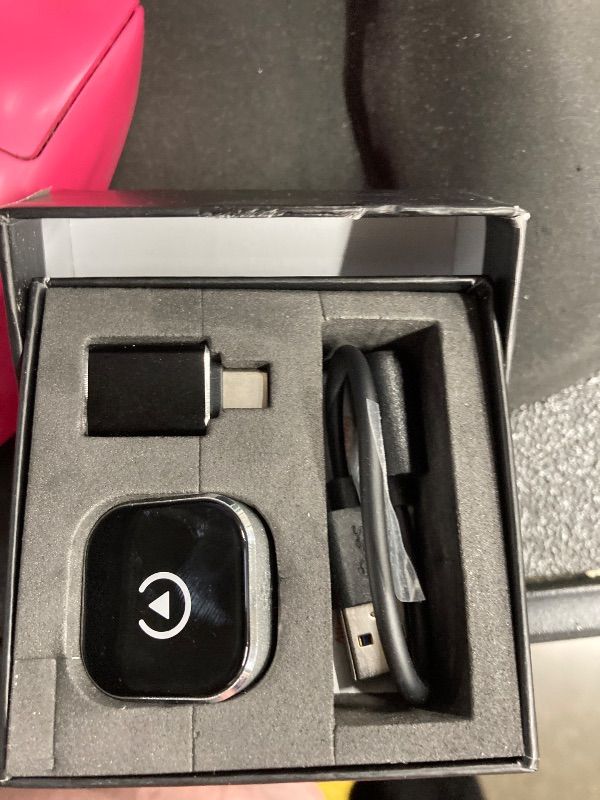 Photo 1 of **PARTS ONLY***HYPAX Wireless CarPlay Adapter-4 in 1 Screen Mirror Link Car Adapter Android Auto Multi-User Seamless Connection Converts Wired to Wireless CarPlay Adapter - No Latency from iOS 10+ to Screen w/USB-C
