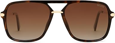 Photo 1 of ***NOT IN ORIGINAL BOX**SOJOS Sunglasses for Women & Men, Retro, Polarized Lens, Trendy Aviator, 90s Shades SJ2229 BROWN