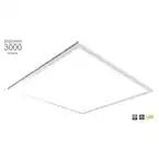 Photo 1 of **HAS DENTS ON SIDE***1-Pack 2 ft. x 2 ft. White Integrated LED Flat Panel Troffer Light Fixture at 3000 Lumens, 4000K Bright White EST VALUE 24.88