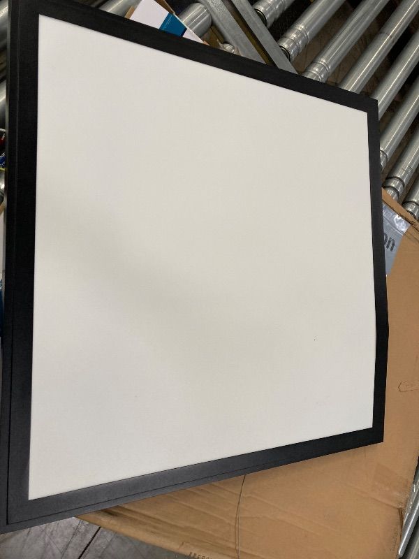 Photo 1 of **HAS DENTS ON SIDE***1-Pack 2 ft. x 2 ft. White Integrated LED Flat Panel Troffer Light Fixture at 3000 Lumens, 4000K Bright White EST VALUE 24.88