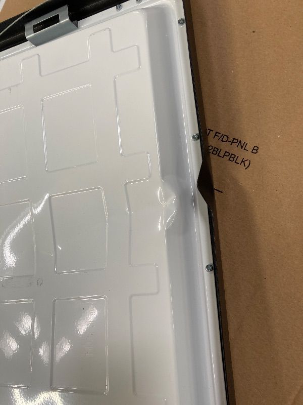 Photo 1 of **HAS DENTS ON SIDE***1-Pack 2 ft. x 2 ft. White Integrated LED Flat Panel Troffer Light Fixture at 3000 Lumens, 4000K Bright White EST VALUE 24.88