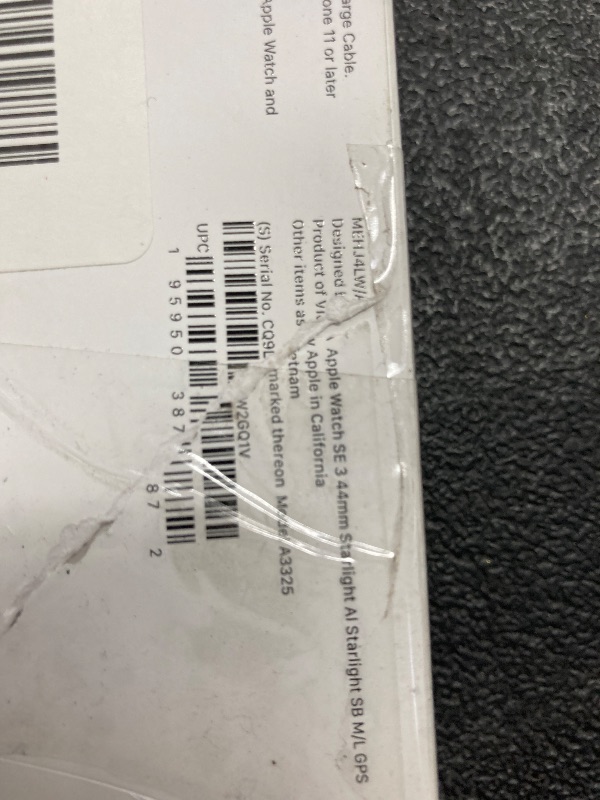 Photo 1 of **Factory Sealed, its not permitted to return, not refund**Apple Watch SE 3 [GPS 44mm] Smartwatch with Starlight Aluminum Case with Starlight Sport Band - M/L. Fitness and Sleep Trackers, Heart Rate Monitor, Always-On Display, Water Resistant***factory se