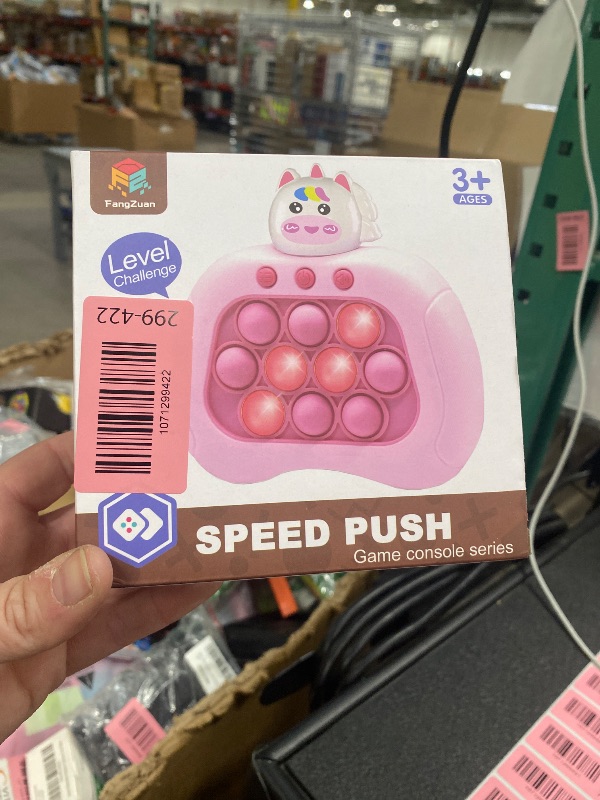 View 1 of **PINK UNICORN**Christmas Quick Push Game Fidget Toys for 5-7 Kids, Multiplayer Handheld Game Fast Puzzle Toys for Girls, Birthday Party Favors Gifts, Gifts for 6 7 8 9 10 11 12 Years Old Kids Boys
