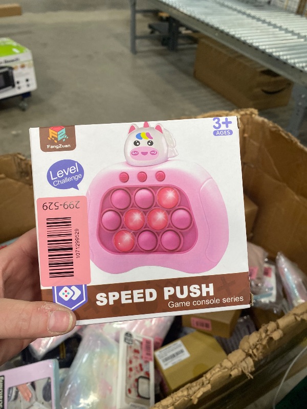 View 1 of **PINK UNICORN** Christmas Quick Push Game Fidget Toys for 5-7 Kids, Multiplayer Handheld Game Fast Puzzle Toys for Girls, Birthday Party Favors Gifts, Gifts for 6 7 8 9 10 11 12 Years Old Kids Boys