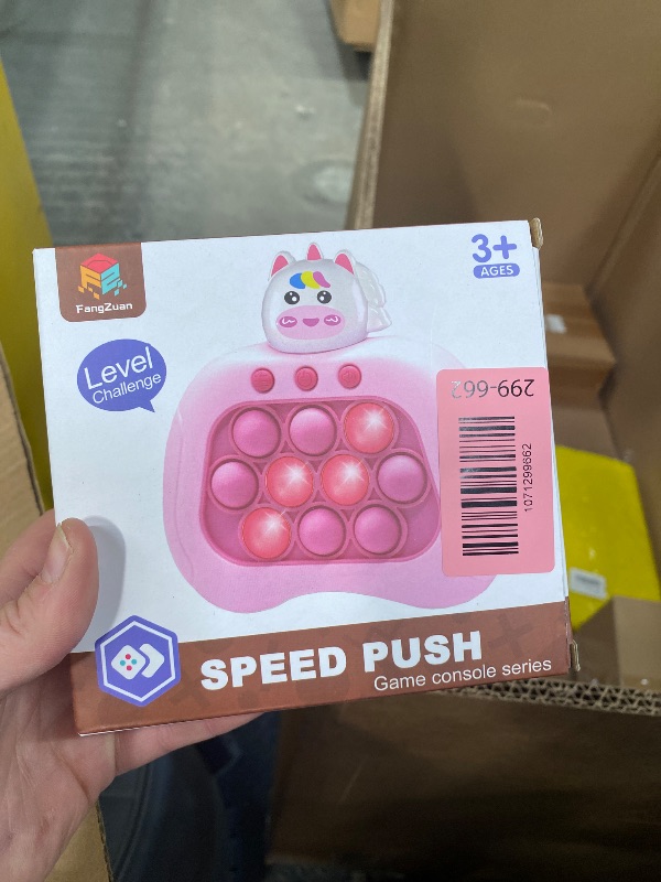 View 1 of **PINK UNICORN**Christmas Quick Push Game Fidget Toys for 5-7 Kids, Multiplayer Handheld Game Fast Puzzle Toys for Girls, Birthday Party Favors Gifts, Gifts for 6 7 8 9 10 11 12 Years Old Kids Boys