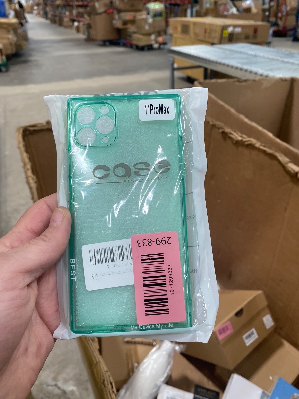 Photo 1 of **GREEN**IAIYOXI Rectangle Case Compatible for iPhone 11 Pro Max, Full Camera Protection & Reinforced Corners TPU Cushion Clear Cover, Shockproof Silicone Phone Case for Women Girls (iPhone 11 Pro Max, Green)