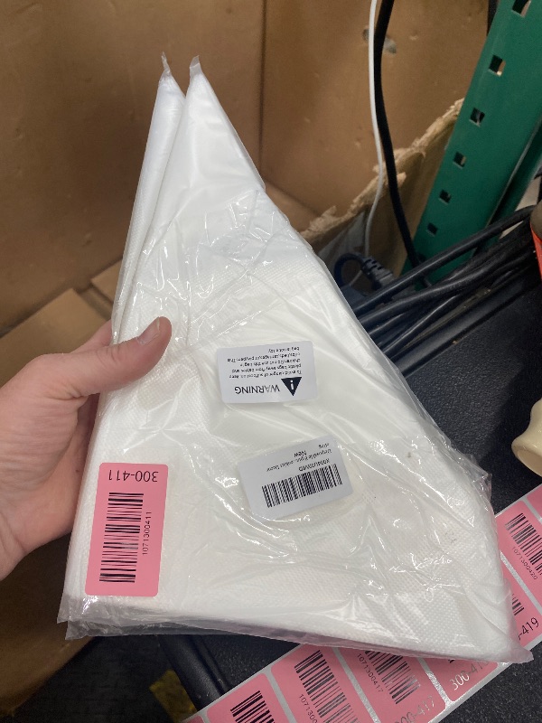View 2 of **4 PACKS**Disposable Piping Bags - 100 pcs 12 inch Pastry Bags, Anti-Burst Tipless Icing Bags for Cake, Cream Frosting, Cupcakes, Pastries and Cookies Decorating