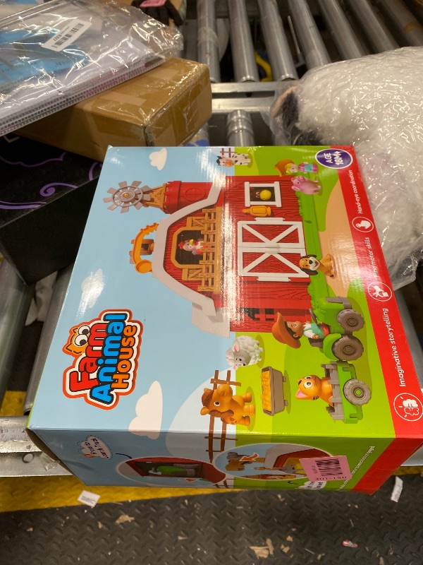 Photo 1 of ***MISSING PIECES -SELLING AS IS ONLY*** Upgraded Farm Animal Big Barn Playset Gifts for Toddlers Christmas|Montessori Learning Toys for 18 Months Olds Girls Boys|Pretend Animal with Tractor Birthday Gifts for 2 Years
