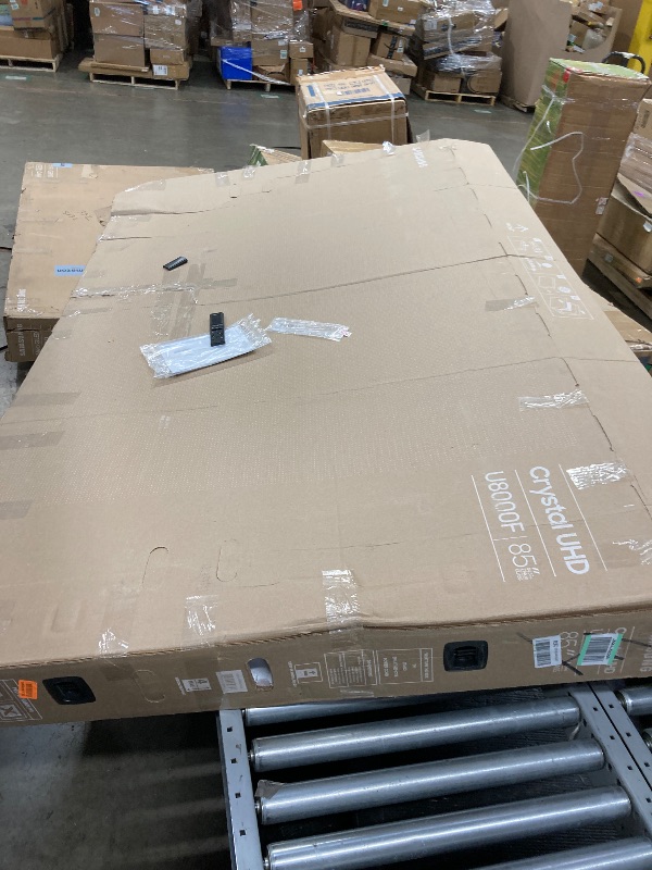 Photo 1 of ***Broken screen***Samsung 85-Inch Class Crystal UHD U8000F 4K Smart TV (2025 Model) Endless Free Content, Crystal Processor 4K, MetalStream Design, Knox Security, Alexa Built-in