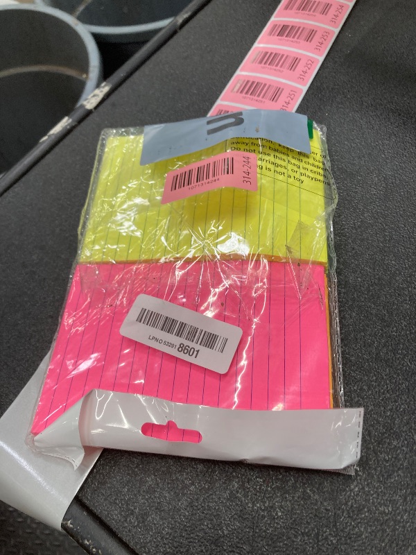Photo 1 of  Lined Sticky Notes 4x6 in,Large Notepads with Lines,Ruled Stickies Super Sticking Power,Office School Memo Note Pads Bright Colors,Post on Windows Doors,Recyclable,Easy to Write on