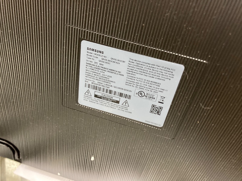 Photo 1 of ***DAMAGED -SELLING AS IS *** Samsung 32-Inch Class QLED The Frame LS03C Series, 1080p Resolution, Quantum HDR, Art Mode, Anti-Reflection Matte Display, Slim Fit Wall Mount Included, Smart TV w/Alexa Built-in (QN32LS03CB)
