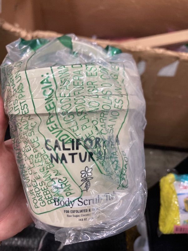Photo 1 of ***FACTORY SEALED***California Naturals Exfoliating Body Scrub with Coconut Oil, Sugar and Vitamin C Naturally Scented with Toasted Coconut, 14.5 oz***FACTORY SEALED***