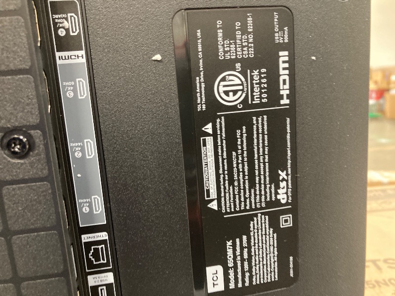 Photo 1 of ****NO RETURN/NO REFUND**** DO NOT TURN ON***
TCL 65 Inch Class QM7K Series | Mini LED QLED 4K HDR | 65QM7K, 2025 Model | 120HZ-144HZ Anti Reflective Screen Smart Google TV Dolby Atmos Onkyo Audio | Voice Remote Alexa Gaming Streaming Television