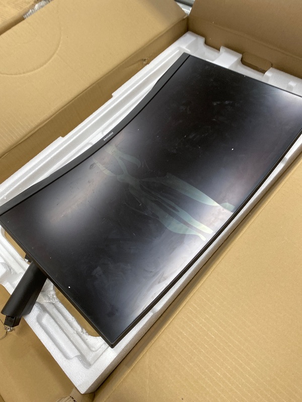 Photo 1 of *** NO REFOUND - NO RETURN ***Samsung Odyssey G5 Series 27-Inch WQHD (2560x1440) Gaming Monitor, 144Hz, Curved, 1ms, HDMI, Display Port, FreeSync Premium (LC27G55TQWNXZA)