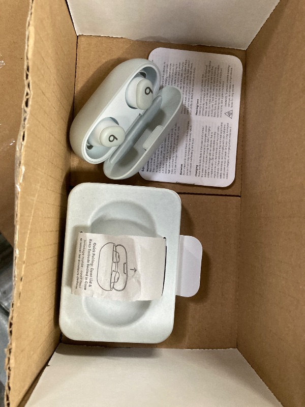 Photo 1 of **Used, missing the charger**Beats Solo Buds - Wireless Bluetooth Earbuds | 18 Hours of Battery Life | Apple & Android Compatibility | Built-in Microphone - Storm Gray