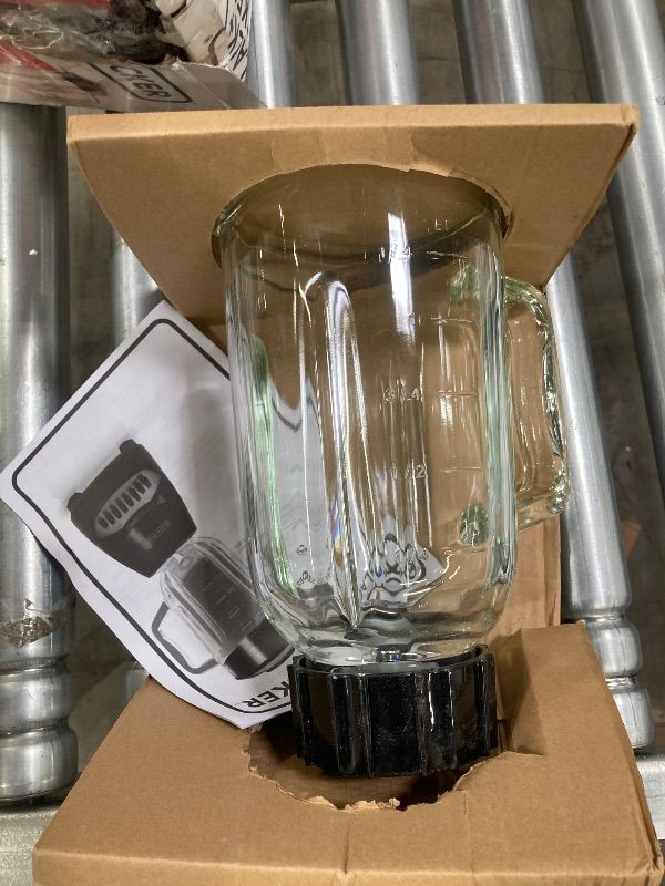 Photo 1 of ***MISSING PIECE SELLING AS PART ONLY*** BLACK+DECKER 6-Cup Glass Jar ONLY, Black, BL2010BG