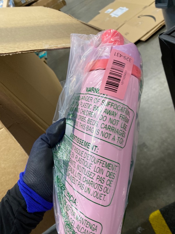 Photo 1 of ***MISSSING PORT CAP AND STRAW***Owala FreeSip Insulated Stainless Steel Water Bottle with Straw for Sports and Travel, BPA-Free Sports Water Bottle, 24 oz, Pink, Angel Food Cake***MISSSING PORT CAP AND STRAW***