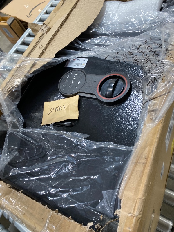 Photo 1 of [19.7" Tall] Large Home Safe Box, Anti-theft Safes with Dual Alarm System, Programmable Keypad and Spare Keys, Digital Fire Proof Safe for Home Money Firearm Documents Medicines