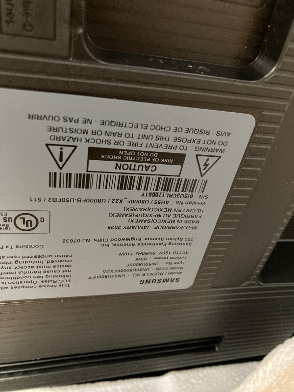 Photo 1 of ** NO REFUNDS, NO RETURNS ** Samsung 50-Inch Class Crystal UHD U8000F 4K Smart TV (2025 Model) Endless Free Content, Crystal Processor 4K, MetalStream Design, Knox Security, Alexa Built-in