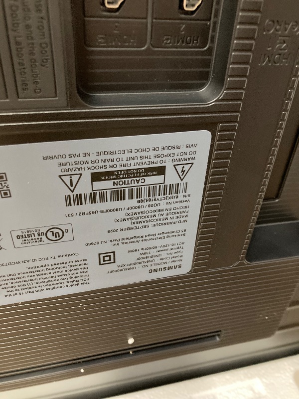Photo 1 of ** NO REFUNDS, NO RETURNS **Samsung 65-Inch Class Crystal UHD U8000F 4K Smart TV (2025 Model) Endless Free Content