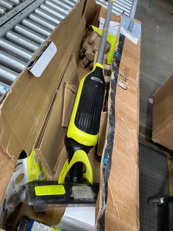 Photo 1 of ***USED*** Shark VACMOP Cordless Hard Floor Vacuum Mop Includes 2 Disposable VACMOP Pads and a 12oz VACMOP Solution, Charcoal Gray, VM180