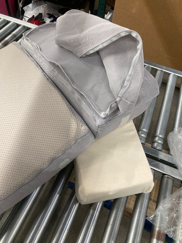 Photo 1 of ***DAMAGED -SELLING AS IS *** Lazyzizi Folding Sofa Bed Foldable Futon Couch Bed 4Inch Sleeper Floor Sofa for Adults, Camper, Guest, with Headrest, Breathable & Washable Cover (Single)
