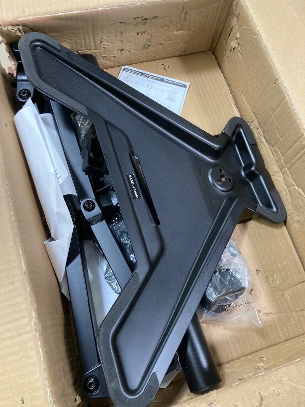 Photo 1 of ***MISSING PIECES -SELLING AS IS*** MOUNT PRO Dual Monitor Stand, Free-Standing Full Motion Monitor Desk Mount Fits 2 Screens up to 27 inches,17.6lbs with Height Adjustable, Swivel, Tilt, Rotation, VESA 75x75 100x100, Black