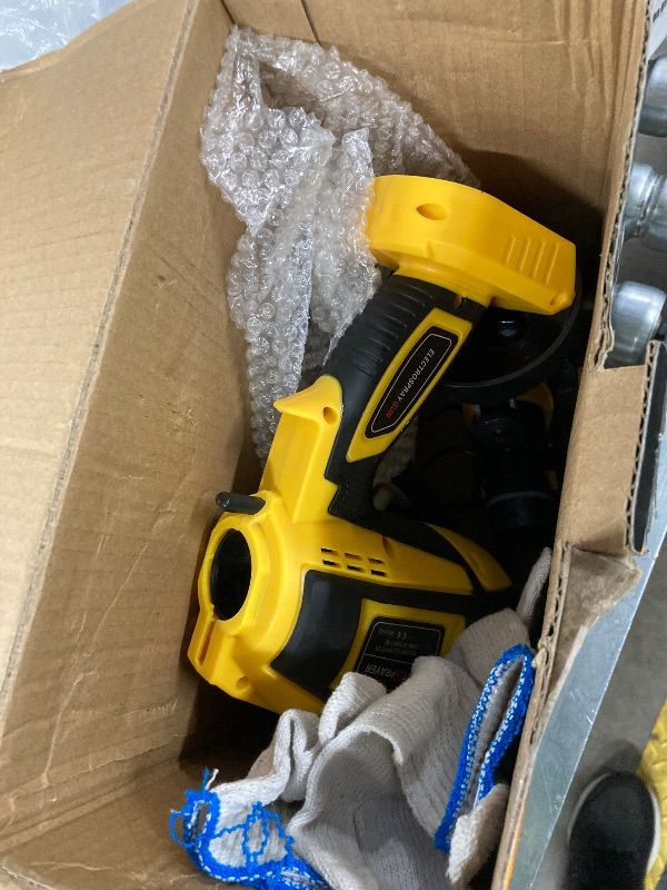 Photo 1 of ***MISSING PIECES -SELLING AS PARTS ONLY*** Cordless Paint Sprayer 3 Adjustable Spray Modes, Spray Paint Gun with 1400ML Container, Handheld Paint Sprayer for House Painting Furniture Cabinets Fence Wall