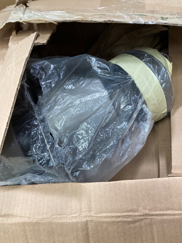 Photo 1 of ***PARTS ONLY/NO BLADES/NOT IN ORIGINAL BOX***WINGBO 64 Inch DC Ceiling Fan with Lights and Remote Control, 5 Reversible Carved Wood Blades, 6-Speed Noiseless DC Motor, Modern Ceiling Fan in Graphite Finish with Gray Blades, ETL Listed