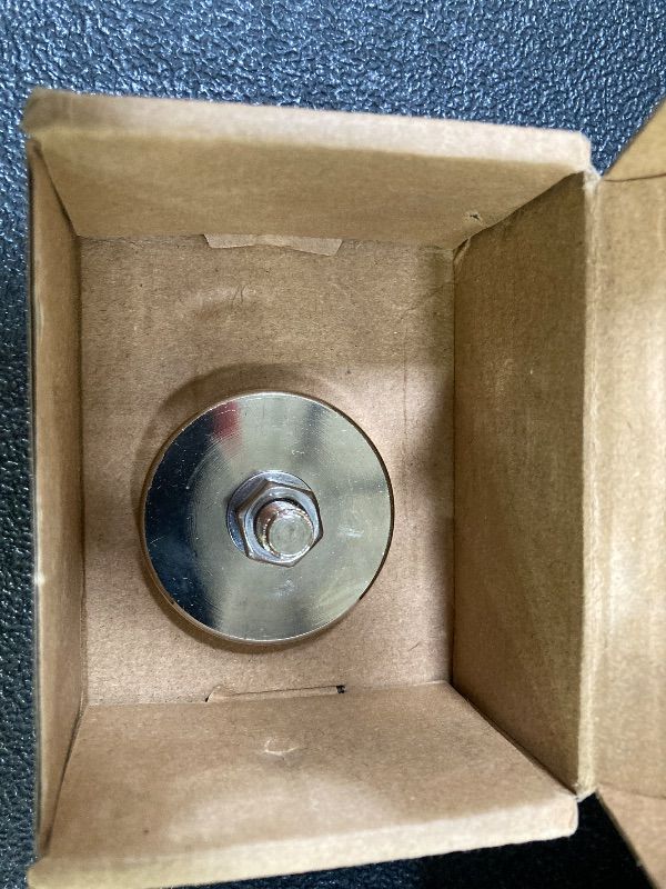 Photo 1 of *** ONLY 1 MAGNET INCLUDED***Super Strong Neodymium Round Magnet with M8 Male Thread Nuts Bolts 200 lb Corrosion-Resistant Mounting Magnet for Lighting Camera and Other Brackets Outdoor Tools 44mm D *** ONLY 1 MAGNET INCLUDED***