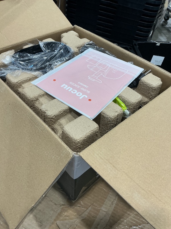 Photo 1 of ** SOLD AS IS, NO REFUND/RETURN** SEE COMMENTS!
 Slow Masticating Juicer Machines with Soft Hard Modes Easy to Clean Quiet Motor & Reverse Function, Cold Press Juicer for Fruit & Vegetable, 90% Juice Yield, with Brush & Recipes (Grey)
